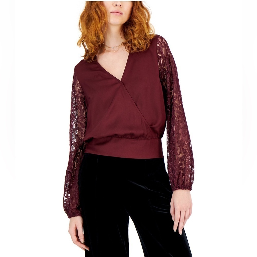 INC INTERNATIONAL CONCEPTS | Lace Sleeve Blouse